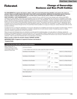 Business and Non-Profit Entities Change of Ownership Form