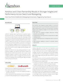 Kenshoo and Criteo Partnership Results in Stronger Insights and