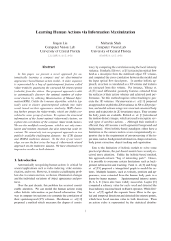 Learning Human Actions via Information Maximization