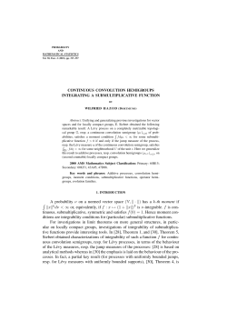 A probability &nu; on a normed vector space (V ,∥&middot;∥) has a k