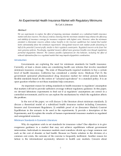 Consumers - Carl Johnston`s Economic System Design Page