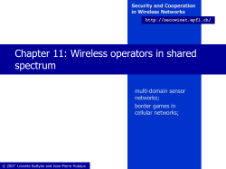 Chapter 11: Wireless operators in shared spectrum