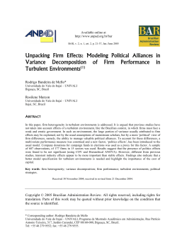 Unpacking Firm Effects: Modeling Political Alliances in