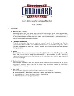 association sport sponsorship/ committees/bylaws