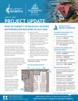 project update - Waterfront Place