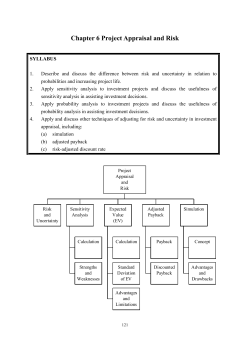 Chapter 5 Project Appraisal and Risk