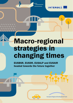 Macro-regional strategies in changing times