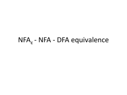 NFA&epsilon; - NFA &ndash; DFA equivalence