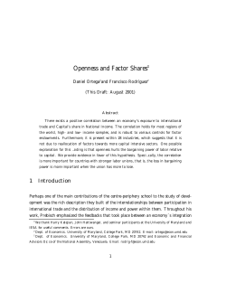 Openness and Factor Shares