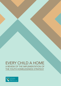 Every Child a Home: A review of the implementation of the Youth