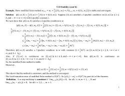 5.10 Stability (cont`d) Example. Show modified Euler method