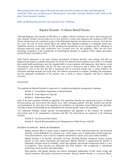 VA/DoD CLINICAL PRACTICE GUIDELINE FOR MANAGEMENT OF