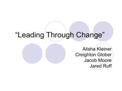Leading Through Change