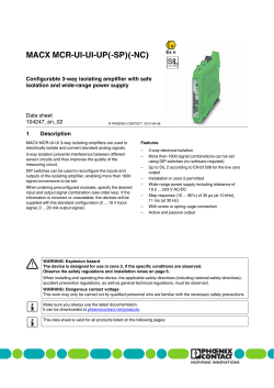 Data sheet DB EN MACX MCR-UI-UI-UP(-SP)(-NC)