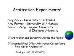 arbitration slides - University of Arkansas