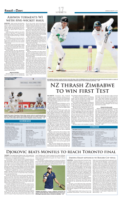 NZ thrash Zimbabwe to win first Test