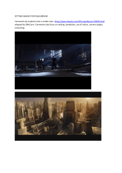 SETTING IMAGES FOR EQUILIBRIUM