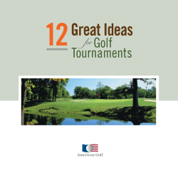 DOWNLOAD OUR FREE GUIDE 12 Great Ideas for Golf Tournaments
