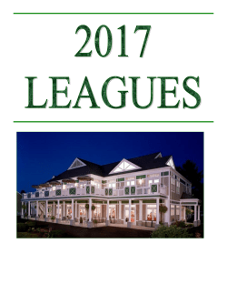 2017 League Newsletter