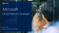 Platform vision and strategy: Next-generation computing with Server