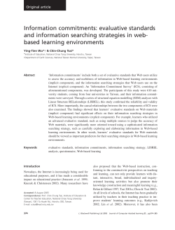 Information commitments: evaluative standards and information