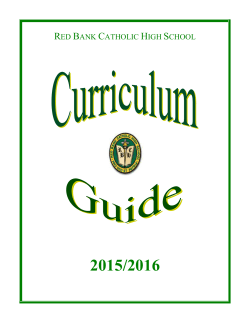 INTERMEDIATE SPANISH I (ACP) - Red Bank Catholic High School