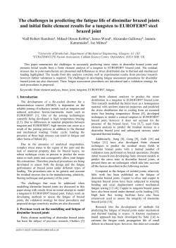 The challenges in predicting the fatigue life of dissimilar brazed