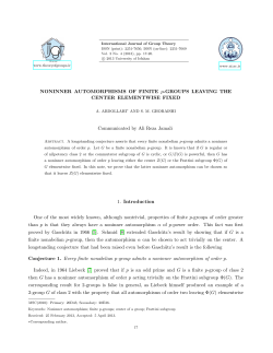 NONINNER AUTOMORPHISMS OF FINITE p