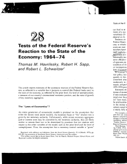 Tests of the Federal Reserve`s Re`action to the State of