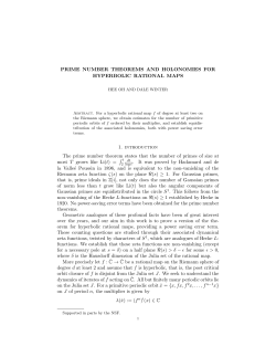 PRIME NUMBER THEOREMS AND HOLONOMIES FOR