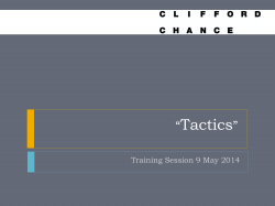 Tactics - Warwick Debating Society