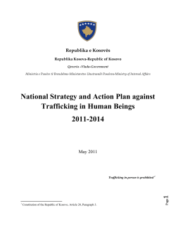 National Strategy and Action Plan against Trafficking in Human