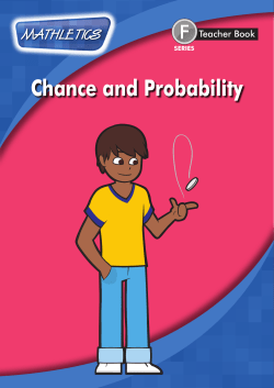 Chance and Probability Chance and Probability