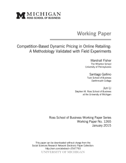 Competition-Based Dynamic Pricing in Online Retailing