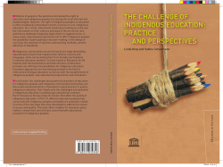 The Challenge of indigenous education