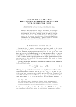EQUILIBRIUM FLUCTUATIONS FOR A SYSTEM OF