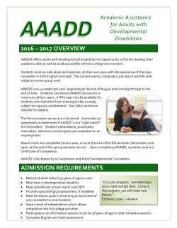 aaadd - Algonquin College