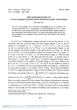 The linearisations of cyclic permutation have rational zeta functions