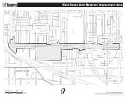 Boundary map - West Queen West Business Improvement Area
