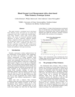 Blood Oxygen Level Measurement with a chest