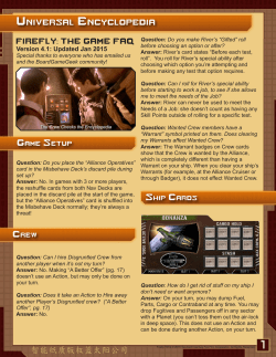 firefly: the game faq
