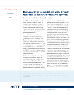 The Legality of Using School-Wide Growth Measures in