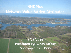 NHDPlusV2 Network Value Added Attributes