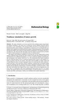 Mathematical Biology