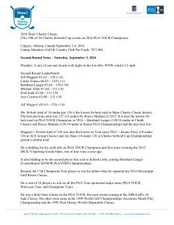 Tournament Round #2 Notes