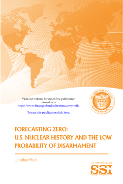 Forecasting Zero: U.S. Nuclear History and the Low Probability of