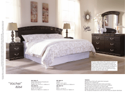 "Vachel" 5-Piece Queen/King Bedroom Group Specs - Rent-A