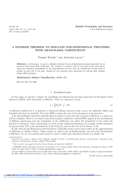 A Donsker theorem to simulate one