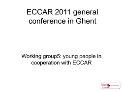 ECCAR 2011 general conference in Ghent