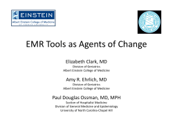 EMR Tools as Agents of Change
